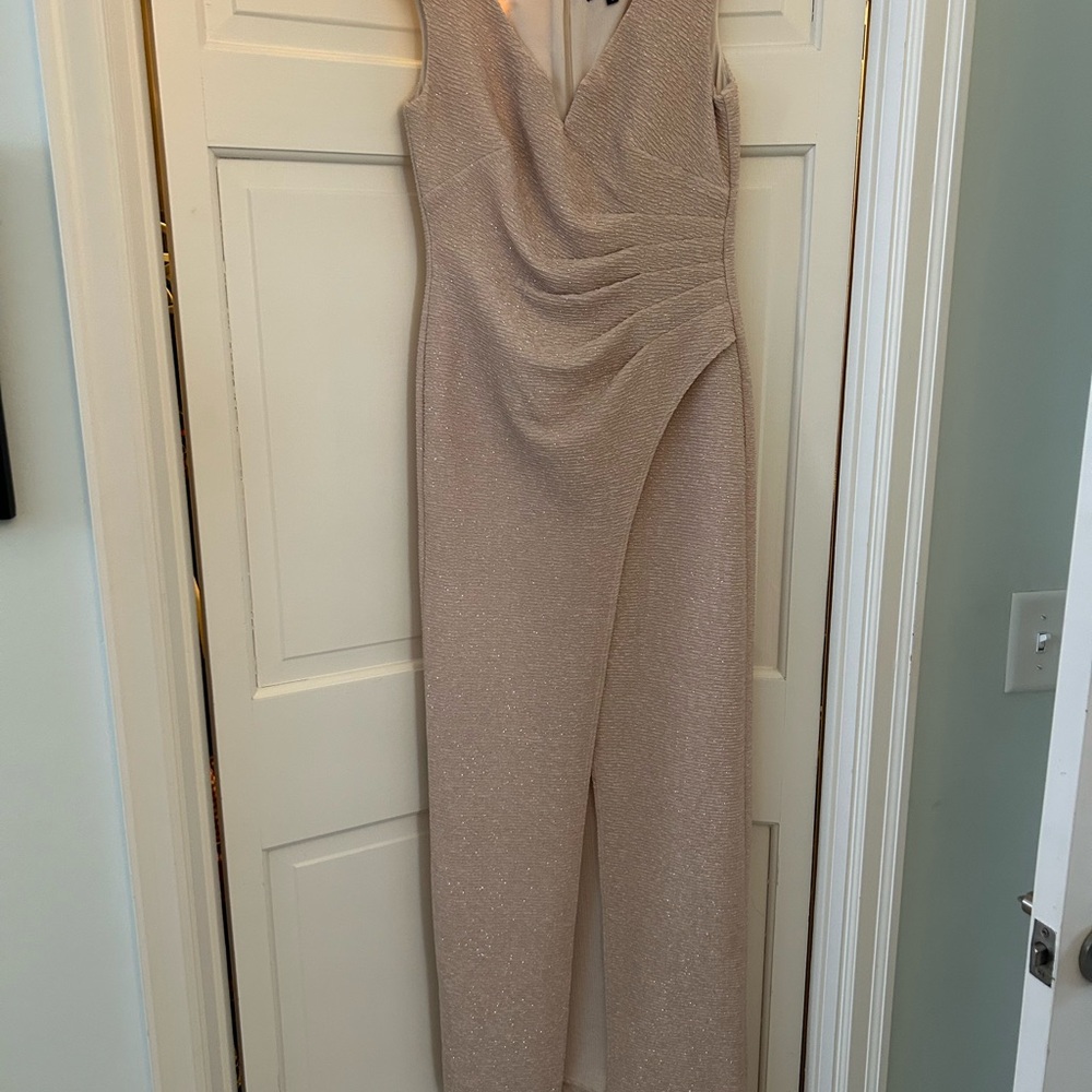 Beautiful Shimmery Tan Evening Dress